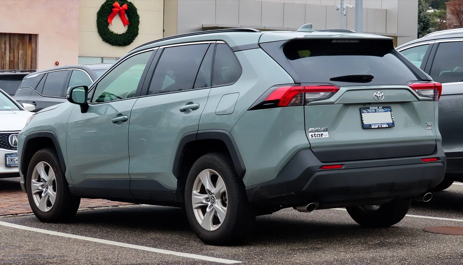 Toyota RAV4 front three-quarter view — SeaTac CONRAC rental model gallery