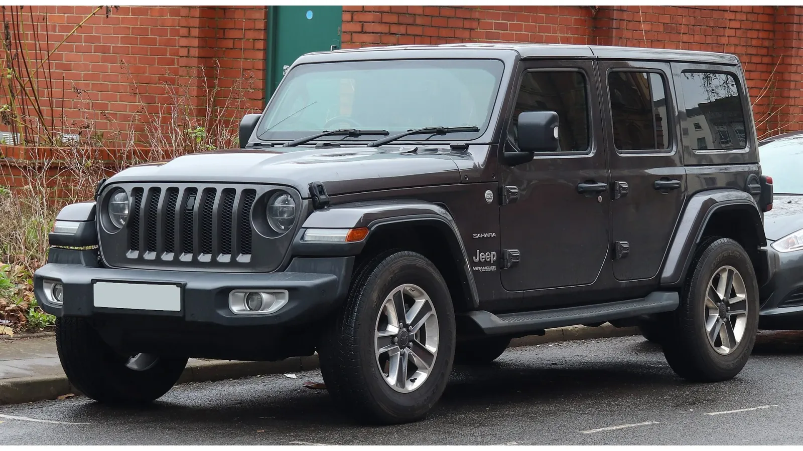 Jeep Wrangler front three-quarter view — SeaTac CONRAC rental model gallery